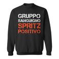 Uomo Spritz Uomo Divertente Gruppo Sanguigno Alcol Felpa