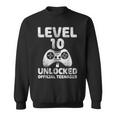 Videogioco Decima Maglia Livello 10 Sbloccato Adolescente Ufficiale Felpa