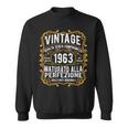 Vintage 1963 Regalo Divertente 58 Anni Compleanno Felpa