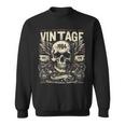 Vintage 1984 Born 1984 Birthday Skull Biker Motorcycle Sweatshirt