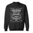 Vintage 75Th Birthday Decorations 1949 75 Birthday Sweatshirt