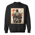 Vintage Arte Giapponese Samurai Fighter Felpa