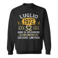 Vintage Luglio 1972 Uomo Donna Regalo 52 Anni Compleanno Felpa