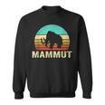 Vintage Mammut Tramonto Retro Felpa