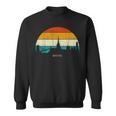 Vintage Retro Style England City Skyline Cityscape Bristol Sweatshirt