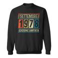 Vintage Settembre 1978 46 Compleanno Anni Uomo Donna Felpa