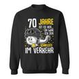 Vor 70 Jahren Der Fastest In Traffic 70Th Birthday Man Sweatshirt