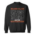 Welchen Teilon Hast Du Nichterstanden German Langu Sweatshirt