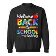 Welcome Back To School Lunch Lady Cafeteria Tie Dye Leopard Sweatshirt