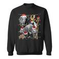Zoo Animals Christmas Lights Jungle Zookeeper Safari Theme Premium Sweatshirt