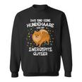 Zwergspitz Glitter Dog Lover Dog Holder Dog Sweatshirt