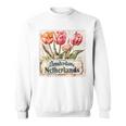 Amsterdam Acquerello Tulipanoiaggio Timbro Souvenir Felpa