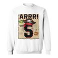 Bambino 5 Anni Pirata Compleanno Arr Pirati Mappa Del Tesoro 5° Regalo Felpa