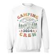 Camping Crew 2024 Familienpassender Sommertrip Camp Retro Sweatshirt