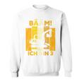 Children's Bäm Ich Bin 3 Drei Jahre Boy 3Rd Birthday Digger Sweatshirt