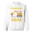 Children's Excuse Das Ich Zu Spät Bin Digger Driver Boy Digger 80 Sweatshirt