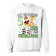 Children's Football Boy 5Th Birthday Ich Bin Schon 5 Jahre 80 Sweatshirt