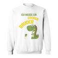 Children's Ich Werde Ein Großer Bruder Dinosaur German Sweatshirt