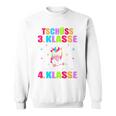 Children's Tschüss 3 Class Ich Glitzer Jetzt In 4 Class First Day At School Sweatshirt