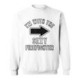 Couples Halloween Costume Im With The Sexy Firefighter Sweatshirt
