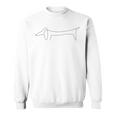 Dachshund Single Line With Dog Owner Sweatshirt