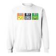 Diskette Floppy Retro Nerd Gamer Pixel Sweatshirt