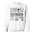 Divertente Maestro Umoristica Elettricista Felpa