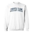 Donna Jupiter Farms Flintage Athletic Sports Jsn2 Stampa Navy Con Collo A Felpa