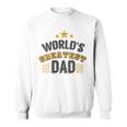 Donna World's Greatest Dad Happy Father's Day Dad Graphic Con Collo A Felpa