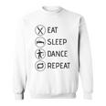 Eat Sleep Dance Repeat Ballerino Di Danza Classica Regali Felpa