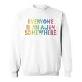 Everyone Is An Alien Somewhere Maglia Con Maniche Raglan Felpa