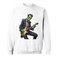 Halloween Cool Monster Playing Electric Guitar Sweatshirt