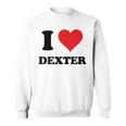 I Heart Dexter Nome Amo Cose Personalizzate Felpa