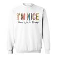 I'm Nice Pero No Te Pases Divertido Español Español Latina Camisa de entrenamiento