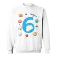 Kinder Astronaut 6 Geburtstag Weltraum Jungen 6 Jahre Raumschiff Sweatshirt