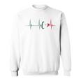 Mexico Heart Mexico Flag Heartbeat Ekg Pulse Mexican Roots Sweatshirt
