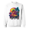 Miami Floridaibrant Colorful Miami Souvenir Sweatshirt