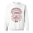 Originale 1960 Regalo Uomo 64 Anni Compleannointage 1960 Felpa