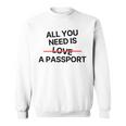 Passioneiaggi All You Need Is Passport Felpa