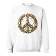 Peace Damen Männer Hippie 60Er 70Er Gray Sweatshirt