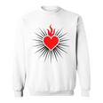Sacro Cuore Amore Gesù Cristo Dio Chiesa Cristiana Religione Felpa