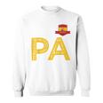 Spain España Human Flag Letter P And A Spain España Red Sweatshirt