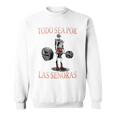 Todo Sea Por Las Señoras Gym Calaca Latino Sayings Camisa de entrenamiento