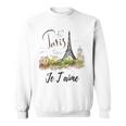 Torre Eiffel Paris Camiciaintage I Love Paris France Felpa