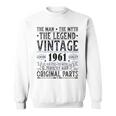 Vintage 1961 S Für Herren Retro 1961 Geburtstag Sweatshirt