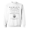 William Shakespeare Hamlet Camicia Letteratura Teatro Regalo Felpa