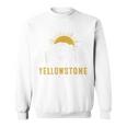 Yellowstone National Park Vintage Wild Bear Sunset Sweatshirt