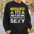 111 And Dangerously Sexy — Lustiger 111 Jahre Alter Junge Zum 111 Geburtstag Sweatshirt Geschenke für Ihn