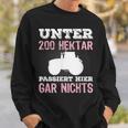 Under 200 Hektar Passiert Hier Gar Nichts Farmers Sweatshirt Geschenke für Ihn