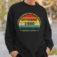 44 Anni Compleanno Uomo Donna Regalo Ottobreintage 1980 Felpa Regalos para él